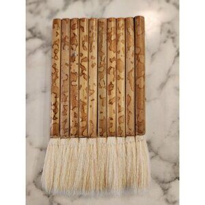 Vintage Handcrafted Bamboo Hake Brush For Ceramic Watercolor & Calligraphy Paint